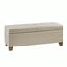 Latitude Run® Soft Close Storage Bench Polyester/Upholstered in Brown | 19.59 H x 52.4 W x 17.4 D in | Wayfair 85A812880A2F4FB786C1AFB43905BFDC