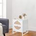 Bay Isle Home™ Anirudha Nightstand Wood in White | 20.95 H x 15.75 W x 15.75 D in | Wayfair B71D643A76594E919C64E66942061261