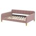 Red Barrel Studio® Nalyjah Daybed Bed Upholstered/Velvet in Pink | 28.7 H x 56.3 W x 80 D in | Wayfair 59FDFB88858740C1B9A6D07AC056DA4B