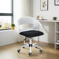 Inbox Zero Marcedez Modern Office Chair Low Back Ergonomic Desk Chair w/ Adjustable Height Upholstered in Gray | 23.2 W x 15 D in | Wayfair