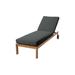 Willow Creek Designs Venice Outdoor Teak Chaise Lounge Wood/Solid Wood in Brown/White | 16.25 H x 25.75 W x 80 D in | Wayfair VEN-LN-CHLN-5489