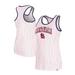 Women's New Era White St. Louis Cardinals Sequin Pinstripe Racerback Tank Top