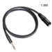 ALSLIAO 6.35 mm 1/4 Inch TRS to XLR Male Balanced Signal Interconnect Cable Mic Cable B