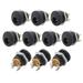 ALSLIAO 10Pcs 9V12V DIY Guitar Effects Pedal Power DC Connectors Socket Plug Jack 2.1mm