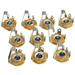 10Pcs 1/4 Inch 6.35mm Stereo Input Plug Socket for Electric Guitar Bass Guitar Pickup Output Guitar Parts