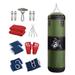 Tnarru Boxing Bag Unfilled Bag Workout Fitness with Gloves PU Punching Bag Boxing Sandbag for Kids Home Gym Kickboxing Body 120cm