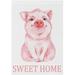 GZHJMY Funny Pig Cute Sweet Home Garden Flag 28 x 40 Inch Vertical Double Sided Welcome Yard Garden Flag Seasonal Holiday Outdoor Decorative Flag for Patio Lawn Home Decor Farmhous Yard Flags
