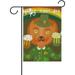 GZHJMY Cooper Girl Cute St.Patrick s Day Cat Garden Flag Yard Banner Polyester for Home Flower Pot Outdoor Decor 28X40 Inch Yard Flags