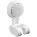 Shower Head Suction Cup No Drilling Waterproof & Height Adjustable Wall Mounted Shower Head Bracket for Bathroom Large Angle Adjustable Shower Wand White
