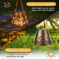 MIARHB Wrought Iron Solar Lamp Butterfly Projection Lamp Garden Outdoor Decoration Hanging Lamp Decoration Lamp B (Auâ€”Multicolor 7.87x7.48x7.48in)