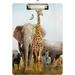 GZHJMY Animal Elephant Lion African Safari Clipboards for Kids Student Women Men Letter Size Plastic Low Profile Clip 9 x 12.5 in Silver Clip Whiteboard Clipboards