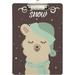 GZHJMY Cute Llama Let It Snow Hello Winter Clipboards for Kids Student Women Men Letter Size Plastic Low Profile Clip 9 x 12.5 in Silver Clip Whiteboard Clipboards