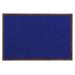UVP UV6020AKEZ-BLUE-WALNUT Blue tack board 36 x 24 with Walnut wood frame