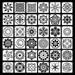 36 Pack Mandala Stencils EC36 (3.6x3.6 Inch) Mandala Dotting Template Stencil Set for Perfect for DIY Art Projects Wood Wall Floor Fabric Furniture Tile Christmas Gift (Reusable)