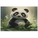 Cute Panda 500 Piece Puzzle for Adults Family Game Intellective Toys Wall Art Work for Educational Gift Home Decor 20.5 x14.9