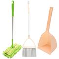 Kids Broom Dustpan and Mop Set Small Cleaning Tools for Little Helpers Mini Broom with Dustpan and Small Mop