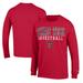 Men's Champion Red Texas Tech Raiders Basketball Stack Long Sleeve T-Shirt