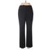 Jones New York Dress Pants - Mid/Reg Rise Boot Cut Trouser: Black Bottoms - Women's Size 8