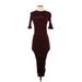 Joie Casual Dress - Sweater Dress: Burgundy Dresses - Women's Size X-Small