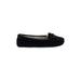 Minnetonka Flats: Slip-on Platform Classic Black Print Shoes - Women's Size 7 - Almond Toe