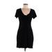 BP. Casual Dress - Mini: Black Solid Dresses - Women's Size Medium