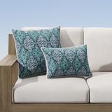 Madeira Tile Indoor/Outdoor Pillow - 13" x 20" Lumbar - Frontgate