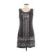 Adrianna Papell for E Live from the Red Carpet Casual Dress - Shift: Gray Aztec or Tribal Print Dresses - Women's Size 6