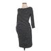 Gap - Maternity Casual Dress - Sheath: Black Print Dresses - Women's Size Small