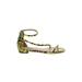 BiBi LOU Sandals: Yellow Snake Print Shoes - Women's Size 38 - Open Toe