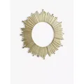 Laura Ashley Lovell Radial Round Wall Mirror, 99cm, Champagne