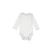 Carter's Long Sleeve Onesie: Gray Bottoms - Size 3 Month