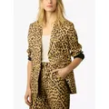 Gerard Darel Beila Leopard Print Blazer, Brown/Multi