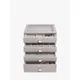 Stackers Glass Lid 4 Drawer Jewellery Box