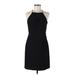 Laundry by Shelli Segal Cocktail Dress - Party Halter Sleeveless: Black Solid Dresses - Women's Size 6