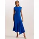 Ted Baker Isparta Asymmetric Hem Midi Dress, Blue