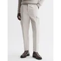 Reiss Thunder Brushed Cotton Smart Cargo Trousers