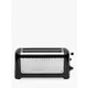 Dualit 2-Slice Long Lite Toaster, Black Gloss