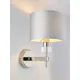 John Lewis Greta Cut Glass Dimmable Wall Light, Dove Grey