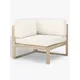 John Lewis St Ives Garden Corner Chair Section with Cushions, FSC-Certified (Eucalyptus Wood), Natural