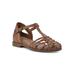Women's Kiky Sandal by White Mountain in Tan Burnished Smooth (Size 7 1/2 M)