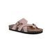 Women's Graph Sandal by White Mountain in Blush Pink Suede (Size 9 M)