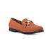 Women's Cassino Flat by White Mountain in Orange Suede (Size 9 M)