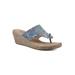 Women's Beachball Espadrille by White Mountain in Floral Denim (Size 9 M)