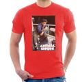 Animal House John Bluto Blutarsky Drinking Men's T-Shirt Red XX-Large