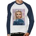 Thunderbirds Lady Penelope Magazine Fab 25 Design Men's Baseball Long Sleeved T-Shirt White/Navy Large