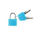 Slowmoose 1pcs 30x23mm Small Mini Strong Steel Padlock With 2 Key For Travel Suitcase , Sky blue