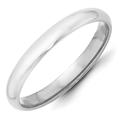 JewelryWeb 10k White Gold Solid Polished Engravable 3mm Half Round Band Ring Jewelry Gifts for Women - Ring Size: 4 to 14 9