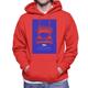 Back to the Future Delorean 35 Red Headlights Men's Hooded Sweatshirt Small