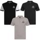 Newcastle United FC Newcastle United Mens Polo Shirt Crest OFFICIAL Football Gift Black Contrast Sleeve 3XL