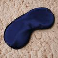 Slowmoose Silk Fabric, Cute Embroidered Sleep Eye Mask - Padded Shade Cover navy blue 1